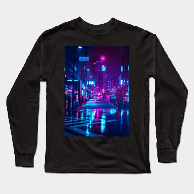 Cyberpunk Long Sleeve T-Shirt by saufahaqqi